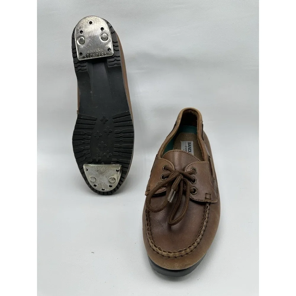 Stevens stompers clog tap Boat shoes Sandler of‎ Boston men's size 9.5 leather